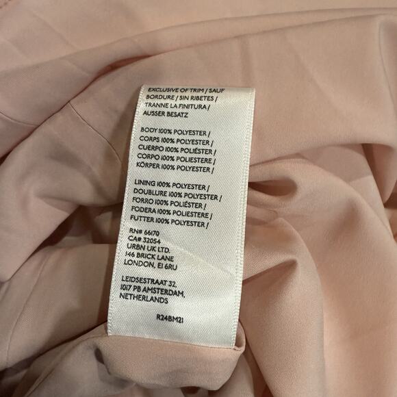 BHLDN Watercolor Strapless Midi Dress Pastel Slip Bias Cut Wedding Guest Size XS - Picture 11 of 11